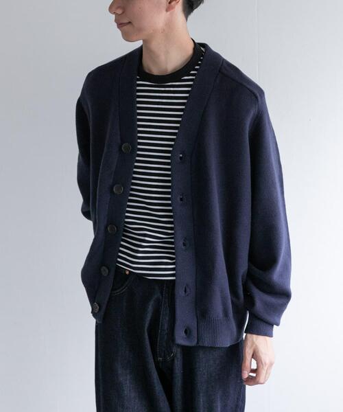 FORK&SPOON（フォークアンドスプーン）の「FORK&SPOON　Winona Knits カーディガン（カーディガン/ボレロ・メンズ・ネイビー/ホワイト系その他/ブラウン系その他・5/4）」の12枚目の写真