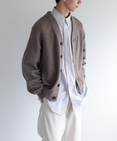 FORK&SPOON（フォークアンドスプーン）の「FORK&SPOON　Winona Knits カーディガン（カーディガン/ボレロ・メンズ・ネイビー/ホワイト系その他/ブラウン系その他・5/4）」の19枚目の写真