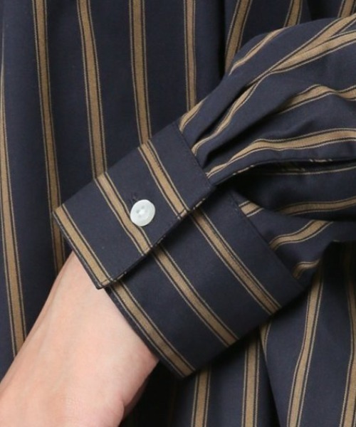 m.f.editorial（エムエフエディトリアル）の「【WEB限定販売】m.f.エディトリアル レディース 起毛 スタンドカラープルオーバー長袖ブラウス（シャツ/ブラウス・レディース・ワインレッド/ネイビー・MEDIUM/LARGE/S）」の13枚目の写真