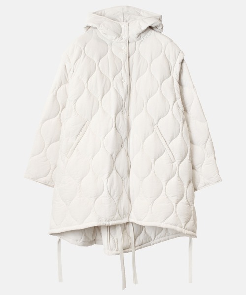 LE CIEL BLEU(ルシェルブルー)の「2ウェイパッドコクーンコート / 2way Padded Cocoon Coat(その他アウター・レディース・オフホワイト/ブラック・36)」の15枚目の写真