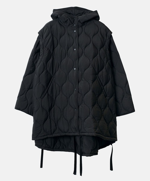 LE CIEL BLEU(ルシェルブルー)の「2ウェイパッドコクーンコート / 2way Padded Cocoon Coat(その他アウター・レディース・オフホワイト/ブラック・36)」の22枚目の写真