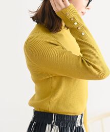 rps | 袖口ボタンタートルリブニットプルオーバー(ニット/セーター)