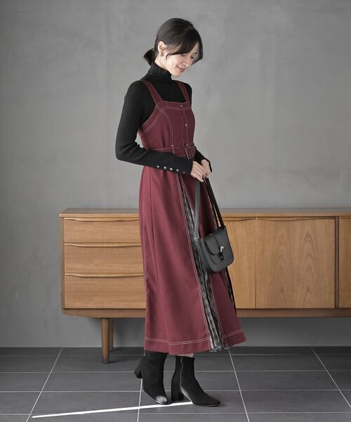 rps（アールピーエス）の「袖口ボタンタートルリブニットプルオーバー（ニット/セーター・レディース・ベージュ系その他/レッド/アイボリー/グリーン/ブラック/杢グレー/ブルー/イエロー・M/L）」の10枚目の写真