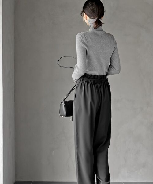 rps（アールピーエス）の「袖口ボタンタートルリブニットプルオーバー（ニット/セーター・レディース・ベージュ系その他/レッド/アイボリー/グリーン/ブラック/杢グレー/ブルー/イエロー・M/L）」の16枚目の写真