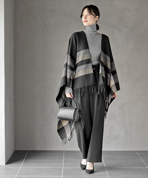 rps（アールピーエス）の「袖口ボタンタートルリブニットプルオーバー（ニット/セーター・レディース・ベージュ系その他/レッド/アイボリー/グリーン/ブラック/杢グレー/ブルー/イエロー・M/L）」の22枚目の写真