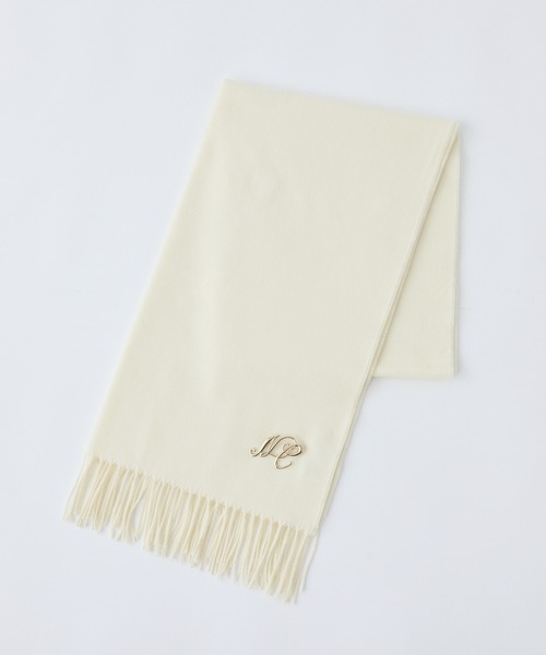 one after another NICE CLAUP（ワンアフターアナザーナイスクラップ）の「ブローチ付きマフラー（その他小物・レディース・グレー/アイボリー/ブラック/ボルドー・FREE）」の7枚目の写真