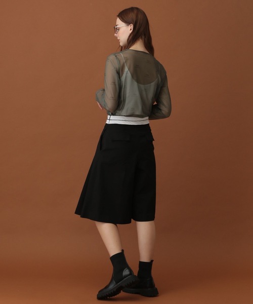 saloon（サルーン）の「SALOON(サルーン)/フレアタックキュロット（その他パンツ・レディース・ブラック/ベージュ・FREE）」の15枚目の写真