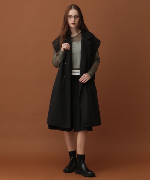 saloon（サルーン）の「SALOON(サルーン)/フレアタックキュロット（その他パンツ・レディース・ブラック/ベージュ・FREE）」の16枚目の写真