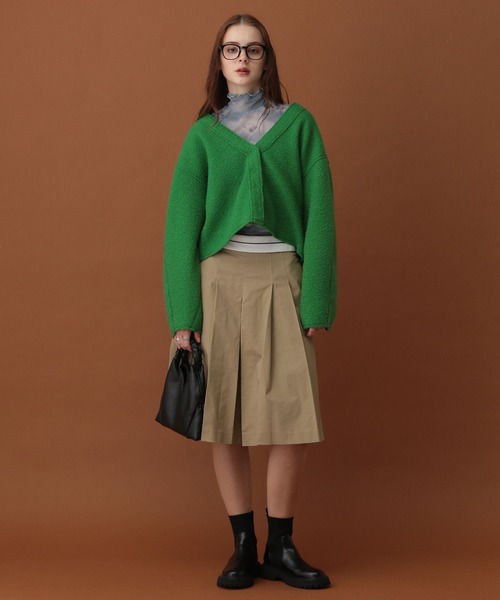 saloon（サルーン）の「SALOON(サルーン)/フレアタックキュロット（その他パンツ・レディース・ブラック/ベージュ・FREE）」の8枚目の写真