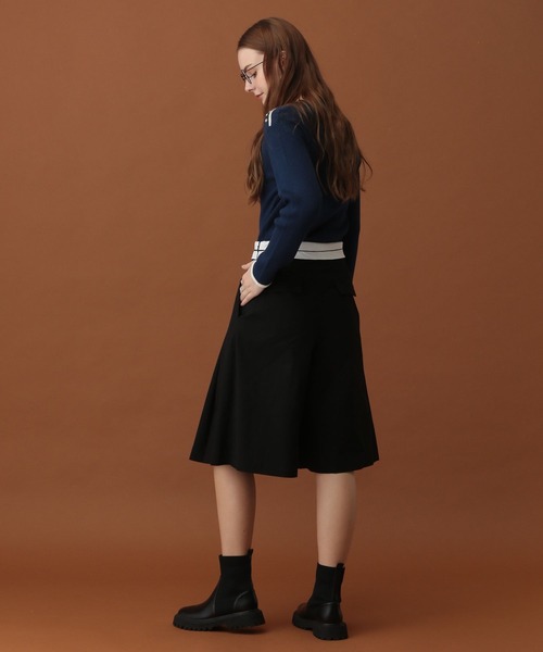 saloon（サルーン）の「SALOON(サルーン)/フレアタックキュロット（その他パンツ・レディース・ブラック/ベージュ・FREE）」の7枚目の写真