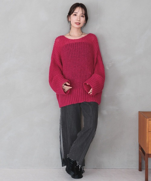 LEPSIM（レプシィム）の「サイドラインデニムパンツ　983467（デニムパンツ・レディース・ブルー/チャコールグレー・MEDIUM/LARGE）」の4枚目の写真