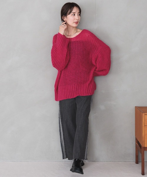 LEPSIM（レプシィム）の「サイドラインデニムパンツ　983467（デニムパンツ・レディース・ブルー/チャコールグレー・MEDIUM/LARGE）」の6枚目の写真