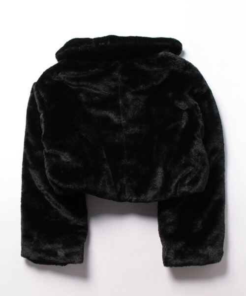 LATINA(ラティーナ)の「フェイクファーショートコート(その他アウター・レディース・ブラック/グレー・FREE)」の3枚目の写真