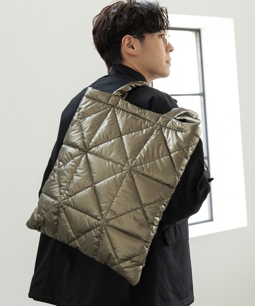 LAKOLE（ラコレ）の「キルトトートBAG / 990408（トートバッグ・メンズ・シルバー/ブルー/ブラック/カーキ・FREE）」の3枚目の写真