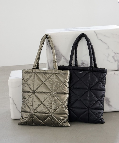LAKOLE（ラコレ）の「キルトトートBAG / 990408（トートバッグ・メンズ・シルバー/ブルー/ブラック/カーキ・FREE）」の21枚目の写真