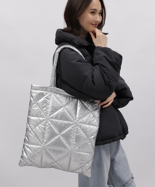 LAKOLE（ラコレ）の「キルトトートBAG / 990408（トートバッグ・メンズ・シルバー/ブルー/ブラック/カーキ・FREE）」の19枚目の写真