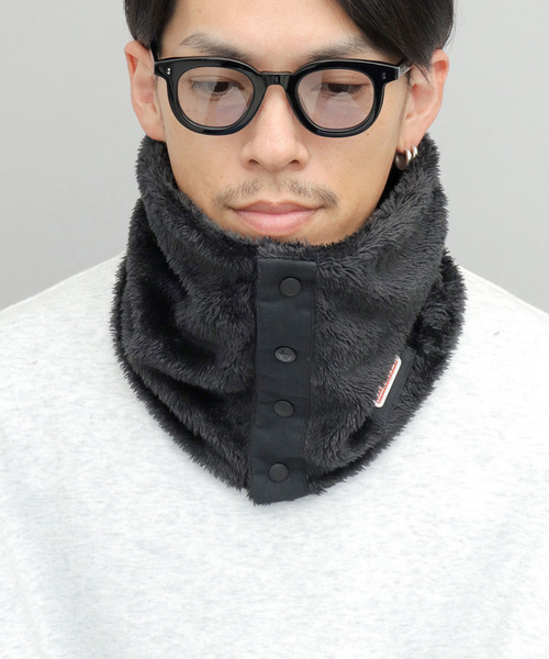 COLEMAN（コールマン）の「フロントスナップ ボア ネックウォーマー（ネックウォーマー/スヌード・メンズ・ブラック/ベージュ/ネイビー・FREE）」の15枚目の写真