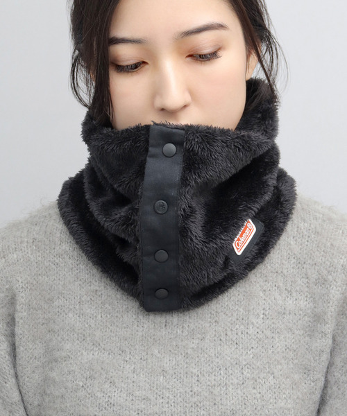 COLEMAN（コールマン）の「フロントスナップ ボア ネックウォーマー（ネックウォーマー/スヌード・メンズ・ブラック/ベージュ/ネイビー・FREE）」の18枚目の写真