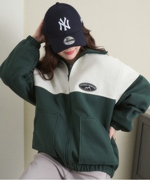 Ada. | 【ボア トラックジャケット】バイカラーオーバー ブルゾン(ブルゾン)