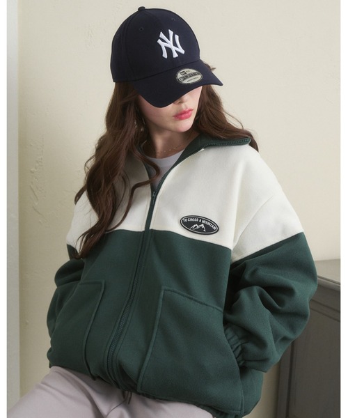 Ada.（エイダ）の「【ボア トラックジャケット】バイカラーオーバー ブルゾン（ブルゾン・レディース・ネイビー/ブラック/グリーン・FREE）」の10枚目の写真