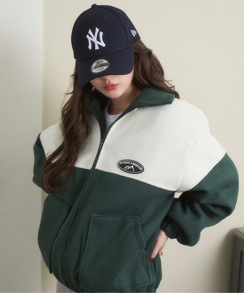 Ada.（エイダ）の「【ボア トラックジャケット】バイカラーオーバー ブルゾン（ブルゾン・レディース・ネイビー/ブラック/グリーン・FREE）」の12枚目の写真