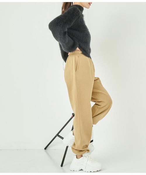 ANAP（アナップ）の「ワンポイント刺繍裏起毛スウェットジョガーパンツ