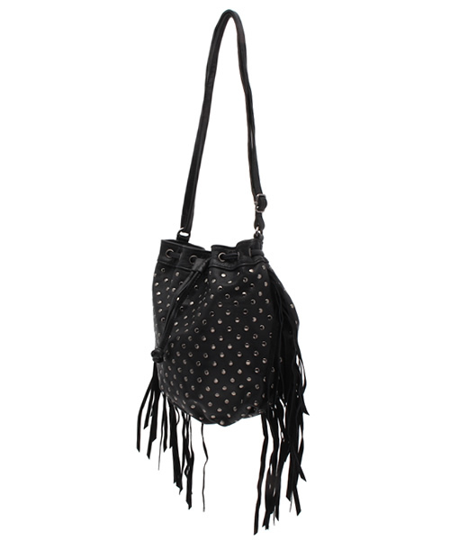 ROSE BUD（ローズバッド）の「(ROSE BUD)B141031 STUDDED LTHER SMALL SHOULDER BAG（ショルダーバッグ・レディース・ブラック/クリーム・ONE SIZE）」の12枚目の写真