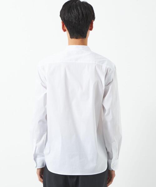 green label relaxing(グリーンレーベルリラクシング)の「【WEB限定】JUSTFIT バンドカラー スキッパー 長袖 シャツ(シャツ/ブラウス・メンズ・ブラック/ライトブルー/ホワイト・S/M/L/XL)」の10枚目の写真