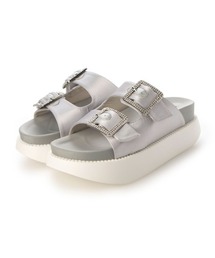 HOBBS ホッブス Eliza プラットフォームサンダルシルバー24cm