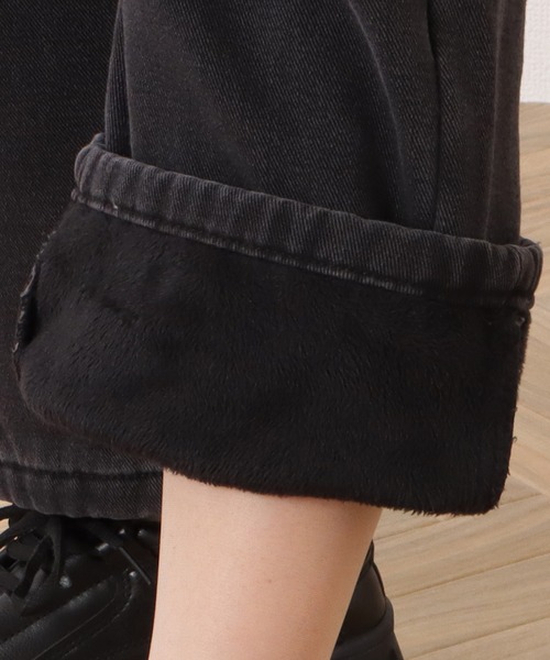 Lace Ladies（レースレディース）の「裏シャギーハイウエストボリュームデニムパンツ（デニムパンツ・レディース・ブルー/ブラック・L/S/XL/M）」の19枚目の写真