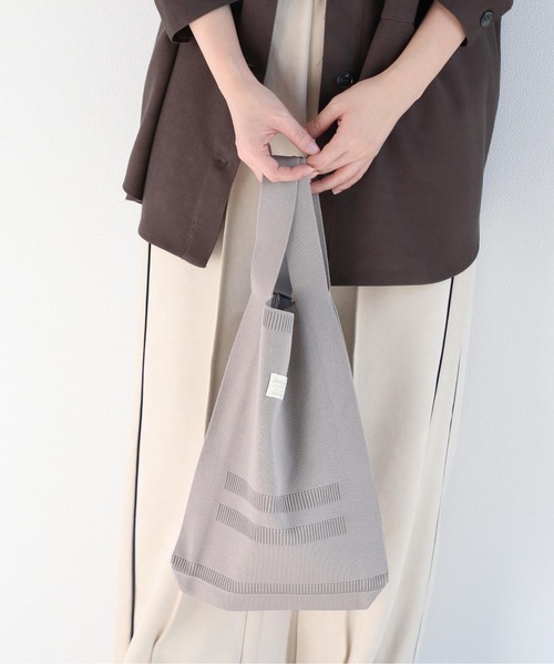 Legato Largo（レガートラルゴ）の「【Legato Largo】ニットバッグ（トートバッグ・レディース・ピンク/グリーン/グレー・FREE）」の2枚目の写真