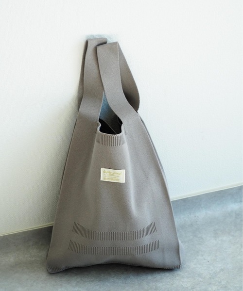 Legato Largo（レガートラルゴ）の「【Legato Largo】ニットバッグ（トートバッグ・レディース・ピンク/グリーン/グレー・FREE）」の10枚目の写真