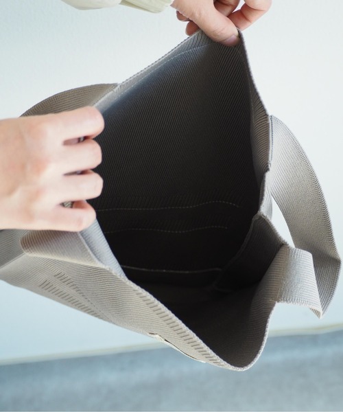 Legato Largo（レガートラルゴ）の「【Legato Largo】ニットバッグ（トートバッグ・レディース・ピンク/グリーン/グレー・FREE）」の18枚目の写真