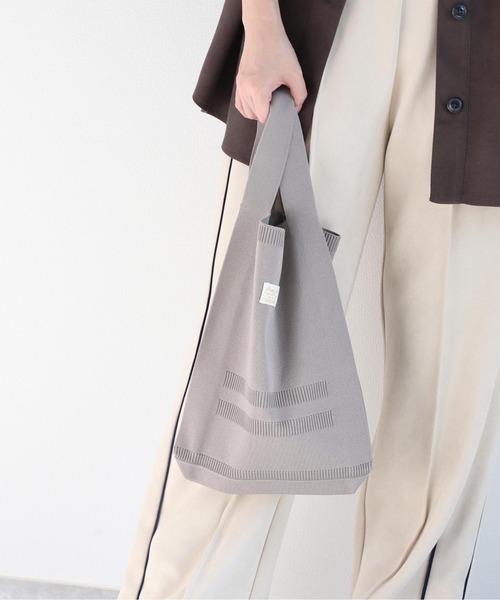 Legato Largo（レガートラルゴ）の「【Legato Largo】ニットバッグ（トートバッグ・レディース・ピンク/グリーン/グレー・FREE）」の13枚目の写真