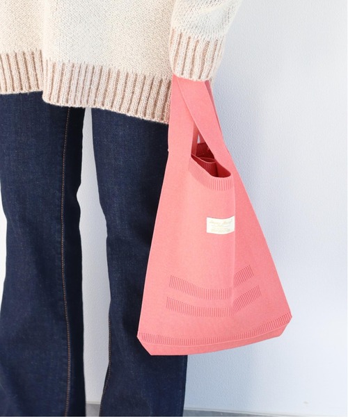 Legato Largo（レガートラルゴ）の「【Legato Largo】ニットバッグ（トートバッグ・レディース・ピンク/グリーン/グレー・FREE）」の14枚目の写真