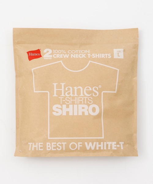 HANES(ヘインズ)の「【Hanes/ヘインズ】メンズ SHIRO 【2枚組】 クルーネックTシャツ(Tシャツ/カットソー・メンズ・ホワイト・SMALL/MEDIUM/LARGE/X-LARGE)」の6枚目の写真