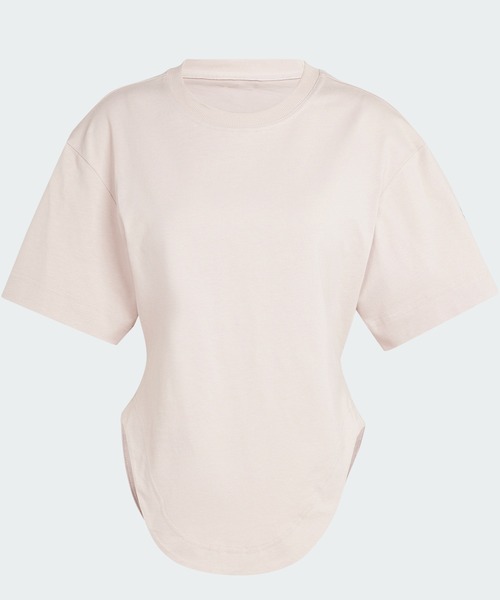 adidas by Stella McCartney(アディダスバイステラマッカートニー)の「adidas by Stella McCartney スポーツウェア カーブドヘム 半袖Tシャツ / アディダス adidas(Tシャツ/カットソー・レディース・ピンク・SMALL/X-LARGE/MEDIUM/LARGE)」の6枚目の写真