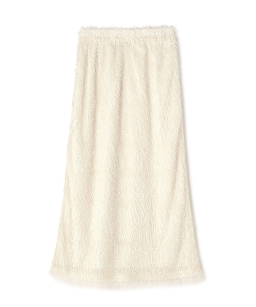 N.（N. Natural Beauty Basic）（エヌエヌナチュラルビューティーベーシック）の「◆フリンジＡラインスカート（スカート・レディース・ブラック/オフホワイト・MEDIUM）」の21枚目の写真