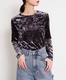 SENSE OF PLACE by URBAN RESEARCH | ベロアクルーネックトップ(Tシャツ/カットソー)