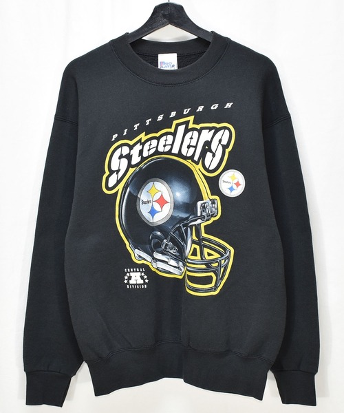 NBA/NFL/NHL/MLB(エヌビーエーエヌエフエルエヌエイチエルエムエルビー)の「【ヴィンテージ古着】00's NFL ”PITTSBURGH STEELERS” クルーネックスウェット(スウェット・メンズ・ブラック・LARGE)」の1枚目の写真