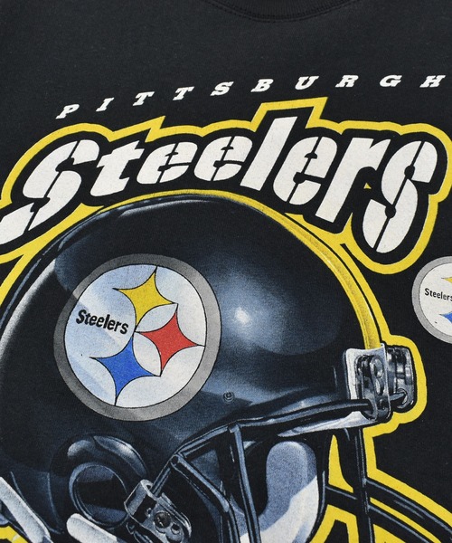 NBA/NFL/NHL/MLB(エヌビーエーエヌエフエルエヌエイチエルエムエルビー)の「【ヴィンテージ古着】00's NFL ”PITTSBURGH STEELERS” クルーネックスウェット(スウェット・メンズ・ブラック・LARGE)」の9枚目の写真