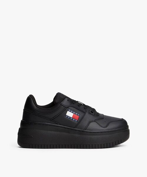 tommy jeans（トミー ジーンズ）の「レトロバスケットプラットフォームスニーカー（スニーカー・レディース・ホワイト/パープル/ブラック・25cm/24cm/23.5cm/23cm）」の4枚目の写真
