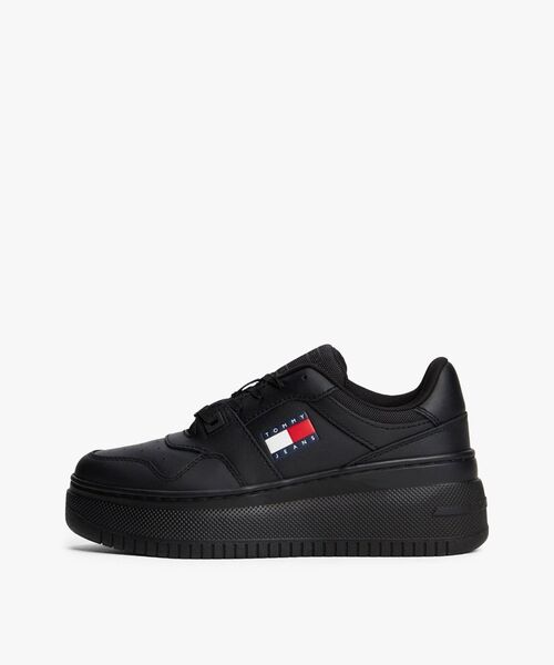 tommy jeans（トミー ジーンズ）の「レトロバスケットプラットフォームスニーカー（スニーカー・レディース・ホワイト/パープル/ブラック・25cm/24cm/23.5cm/23cm）」の9枚目の写真