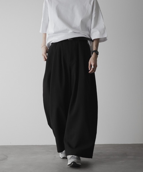 remer(リメール)の「loose S/S maximum wide PT / ルーズマキシマムワイドパンツ(その他パンツ・メンズ・チャコールグレー/サンドベージュ/ブラック・LARGE/MEDIUM/SMALL)」の10枚目の写真