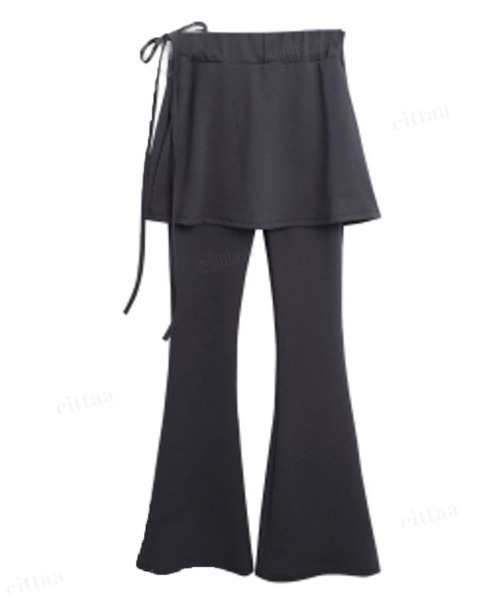 【threetimes】Elfin skirt-pants レギンススカート | 韓国人気 threetimes】23fw Elfin skirt-pants (threetimes/パンツ