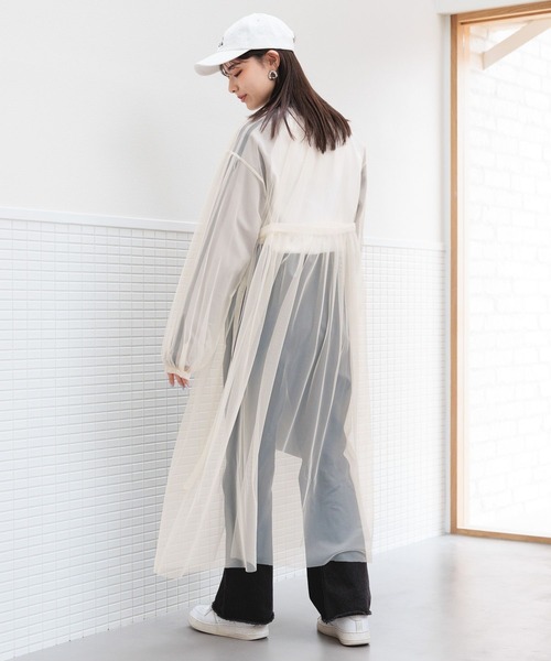 RAGEBLUE（レイジブルー）の「ボリュームスリーブ/チュールシアーギャザーワンピース（ワンピース・レディース・ブラック/ホワイト/ピンク・FREE）」の15枚目の写真