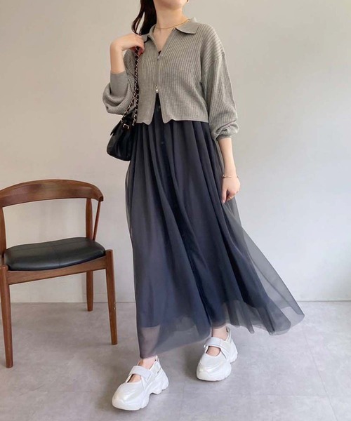 新品タグ付き【Reneルネ】ウォッシャブルウォータープルーフニットワンピース38 WEB限定】 ウォッシャブルウール タートルニットワンピース