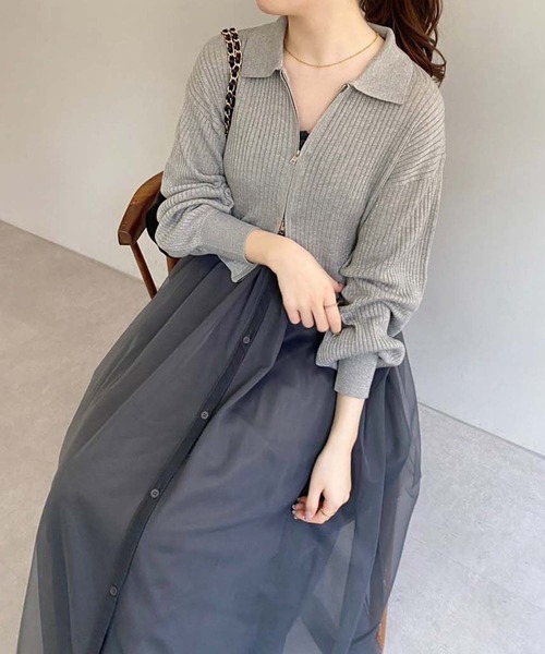 新品タグ付き【Reneルネ】ウォッシャブルウォータープルーフニットワンピース38 新品タグ付き【Reneルネ】ウォッシャブルウォータープルーフニット