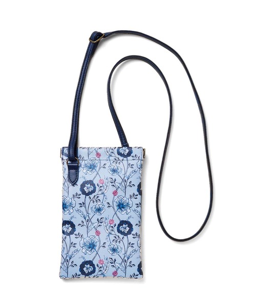 Kraso（クラソ）の「ａｍ＆ｂｅ　アンティークフラワー　　ワンタッチでパカッと開くバネ口スマホポシェット（ショルダーバッグ・レディース・グリーン系その他/ブルー系その他・ONE SIZE）」の2枚目の写真