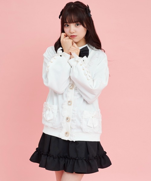 Secret Honey（シークレットハニー）の「袖レースアップカーディガン